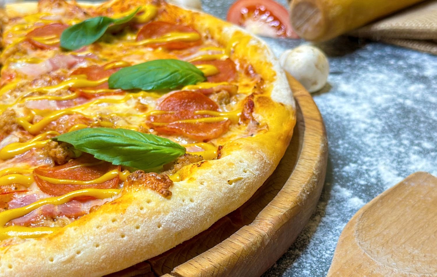 Пицца Мясной пир 31(аригато)